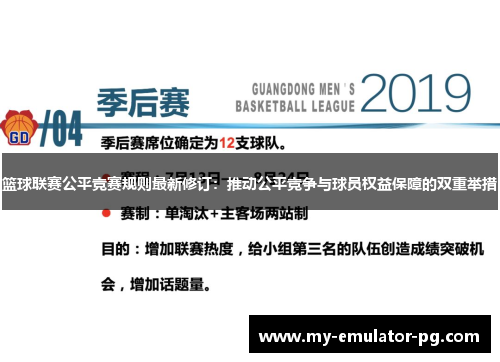 篮球联赛公平竞赛规则最新修订：推动公平竞争与球员权益保障的双重举措